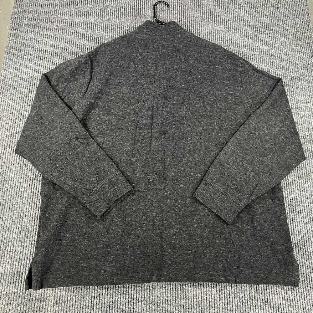 Polo Ralph Lauren Sweater Mens 2XL XXL Gray Long Sleeve Mock Neck Flesh Pony - Picture 9 of 10